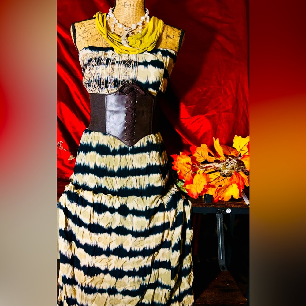 Boho tribal spring dress